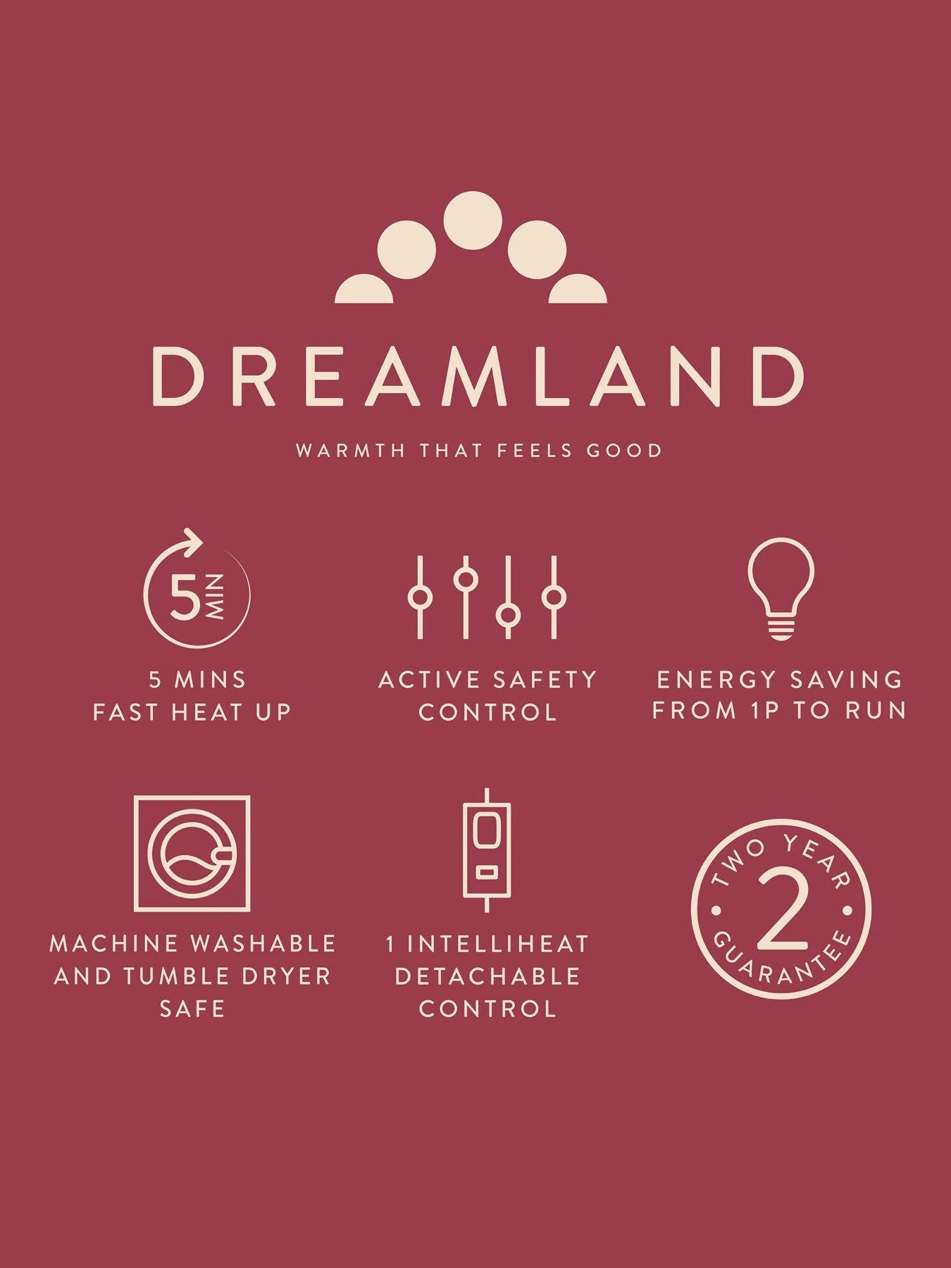 Dreamland Snuggle Up Large Electric Warming Throw - Black 6 Dreamland Snuggle Up Large Electric Warming Throw - Black - Image 6