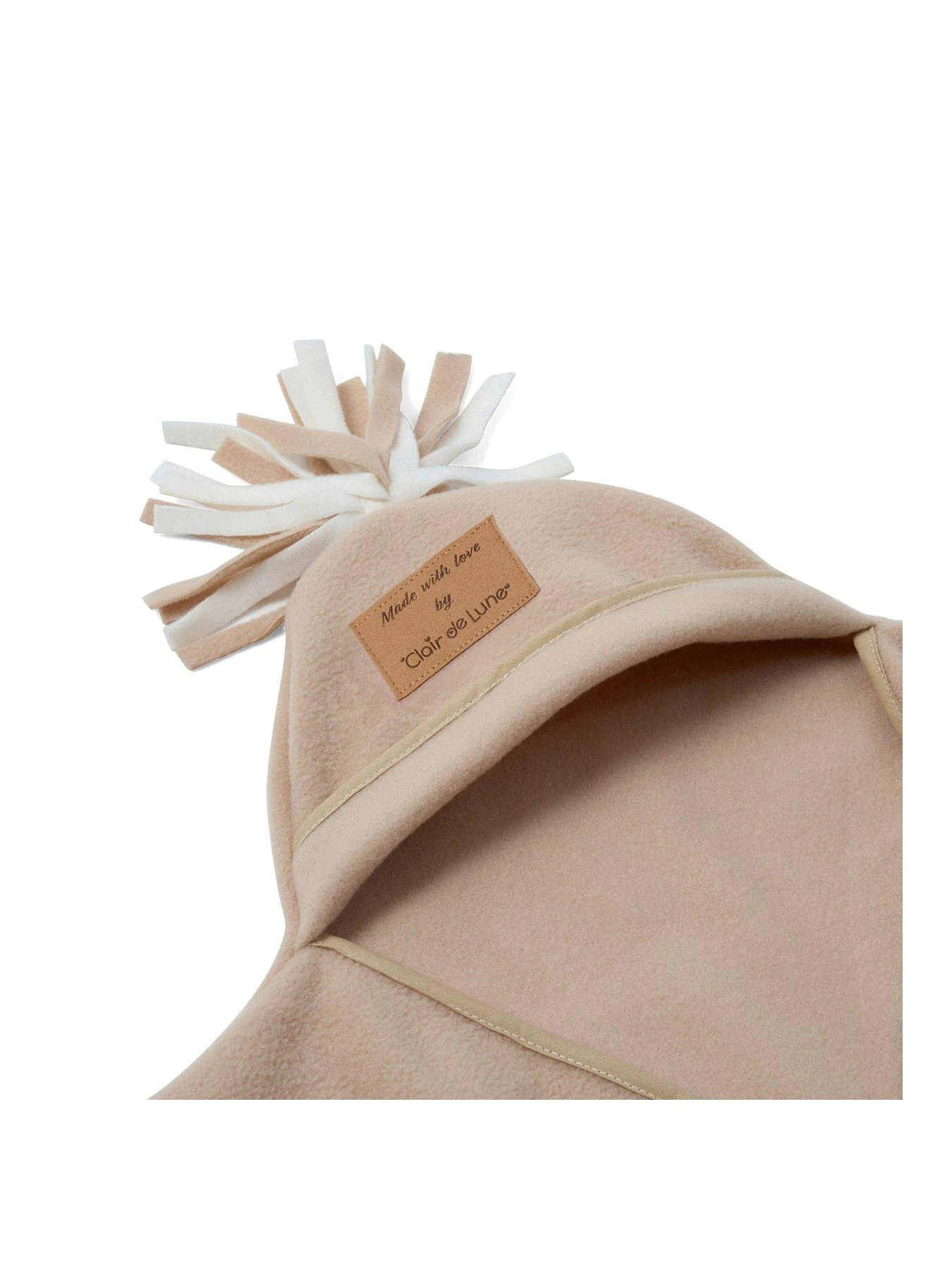 Clair De Lune Star Fleece Baby Wrap Blanket- Oatmeal 3 Clair De Lune Star Fleece Baby Wrap Blanket- Oatmeal - Image 3