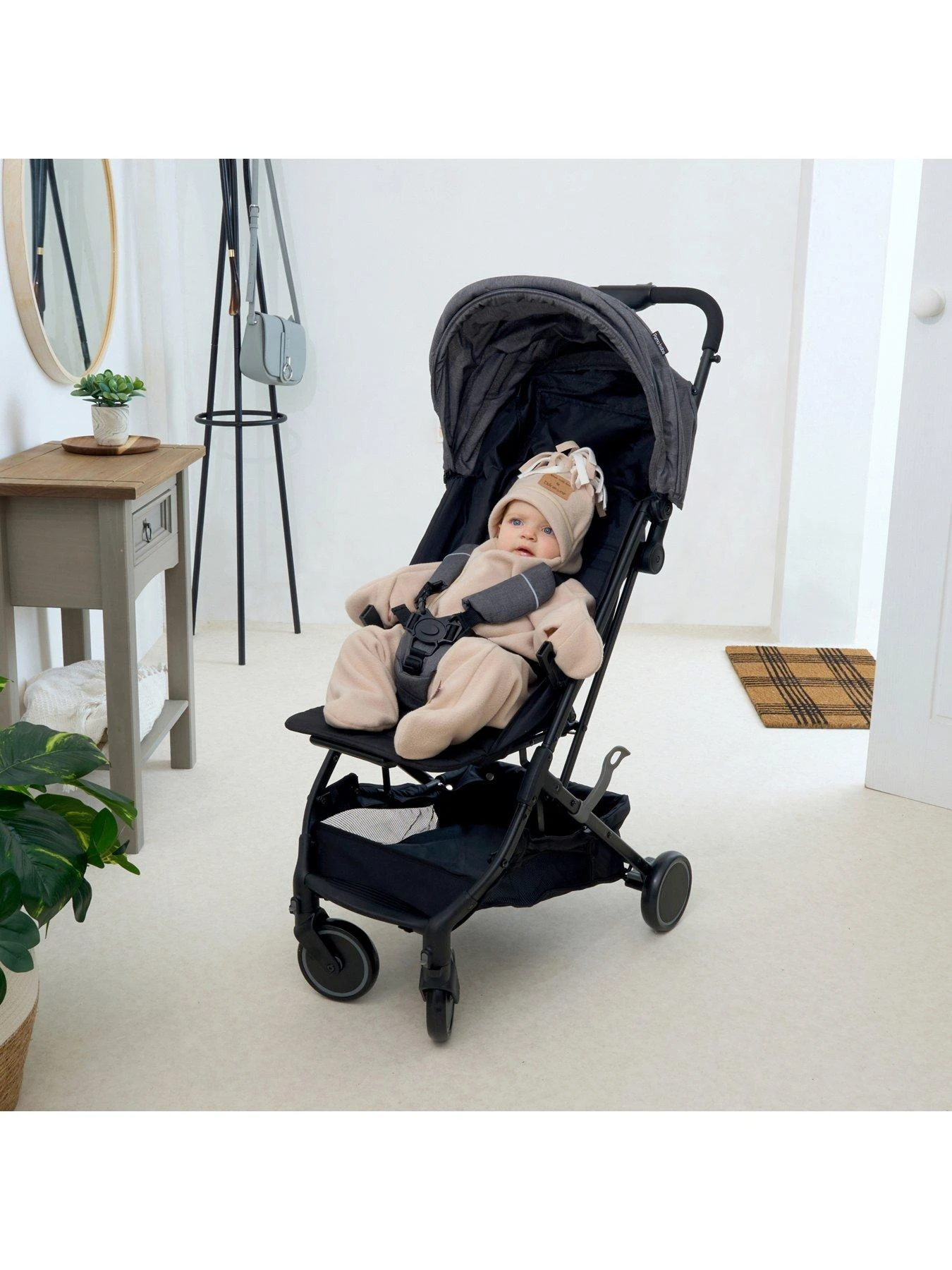 Clair De Lune Star Fleece Baby Wrap Blanket- Oatmeal 6 Clair De Lune Star Fleece Baby Wrap Blanket- Oatmeal - Image 6