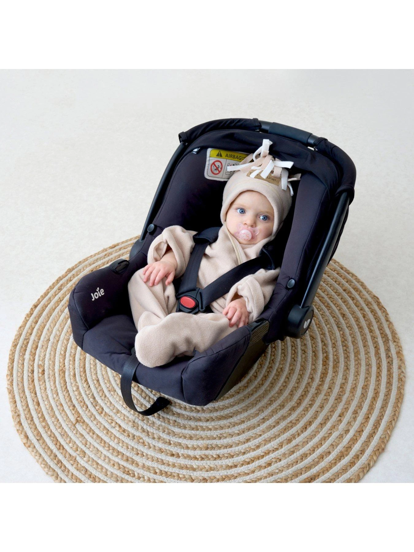 Clair De Lune Star Fleece Baby Wrap Blanket- Oatmeal 7 Clair De Lune Star Fleece Baby Wrap Blanket- Oatmeal - Image 7