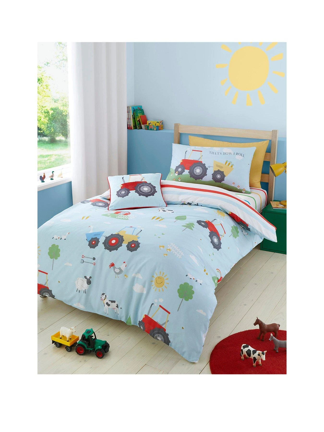 Bedlam Farmyard Friends Single Duvet Set - Multi 1 Bedlam Farmyard Friends Single Duvet Set - Multi