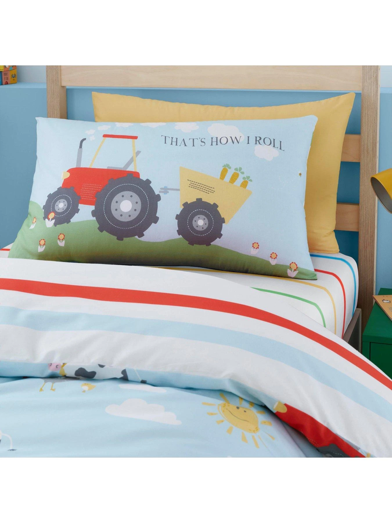 Bedlam Farmyard Friends Single Duvet Set - Multi 2 Bedlam Farmyard Friends Single Duvet Set - Multi - Image 2