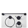 Our House 4-Piece Bathroom Fittings Set - Black