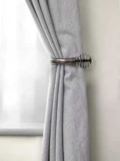 Very Home Decorative Finial Curtain Holdbacks -Rust-Oleum || d-c-fix || Harris Sales VEY60 SQ4 0000000004 BLACK RSr