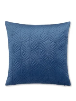 Catherine Lansfield Art Deco Pearl Filled Cushion In Navy