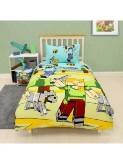 Minecraft Adventure Single Duvet - Rotary - Multi