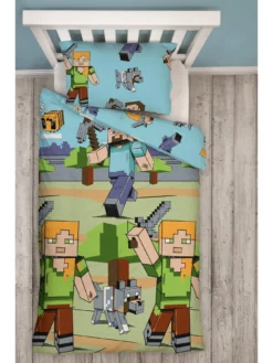 Minecraft Adventure Single Duvet - Rotary - Multi -Rust-Oleum || d-c-fix || Harris Sales VF6OM SQ4 0000000029 MULTI SLd1