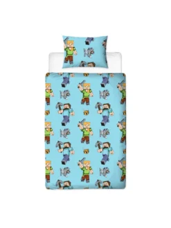 Minecraft Adventure Single Duvet - Rotary - Multi -Rust-Oleum || d-c-fix || Harris Sales VF6OM SQ6 0000000029 MULTI SLd3