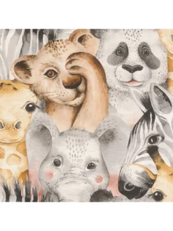 Rasch Emporium Bambino Collection – Zoo Animals Wallpaper -Rust-Oleum || d-c-fix || Harris Sales VFBMB SQ4 0000000029 MULTI SLd2
