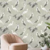 Rasch Dimension Heron Wallpaper – Green
