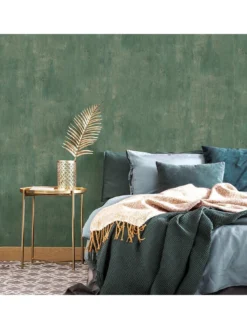 Vymura Romana Plain Wallpaper In Emerald -Rust-Oleum || d-c-fix || Harris Sales VFJQQ SQ5 0000001836 EMERALD SLd3