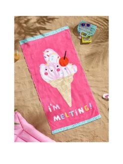 Catherine Lansfield I'm Melting Beach Towel