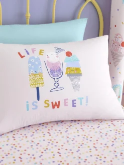 Catherine Lansfield Ice Cream Fundae Duvet Cover Set -Rust-Oleum || d-c-fix || Harris Sales VGRVX SQ4 0000000063 PINK SLd1