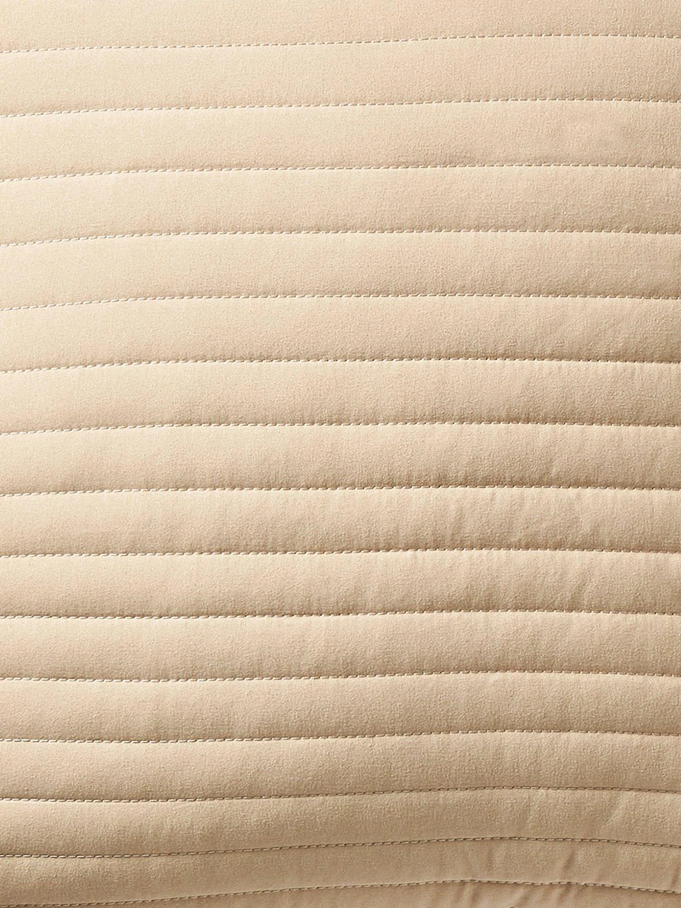 Bianca Cottonsoft Quilted Lines Filled Cushion In Natural 3 Bianca Cottonsoft Quilted Lines Filled Cushion In Natural - Image 3