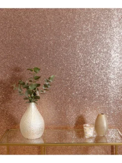 ARTHOUSE Sequin Sparkle Rose Gold Wallpaper -Rust-Oleum || d-c-fix || Harris Sales VHVG8 SQ7 0000000099 N A RSr