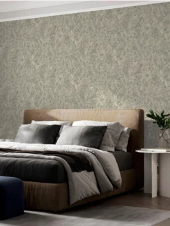 ARTHOUSE Marble Patina Charcoal Natural Wallpaper