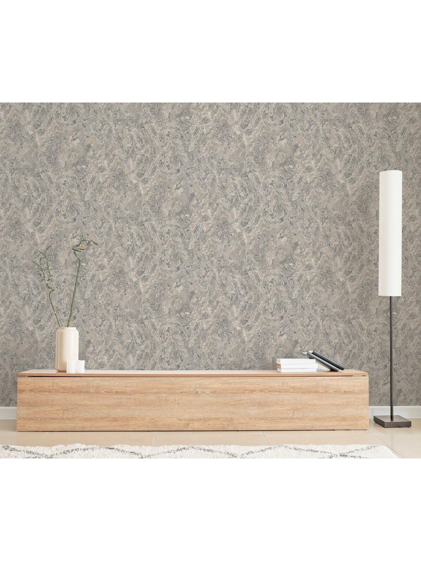 ARTHOUSE Marble Patina Charcoal Natural Wallpaper 5 ARTHOUSE Marble Patina Charcoal Natural Wallpaper - Image 5