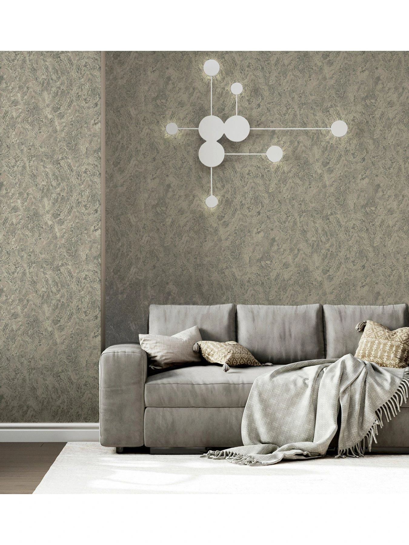 ARTHOUSE Marble Patina Charcoal Natural Wallpaper 7 ARTHOUSE Marble Patina Charcoal Natural Wallpaper - Image 7