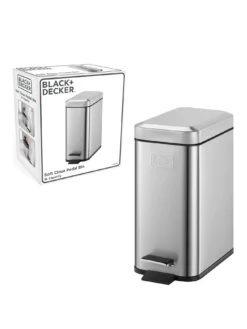 Black & Decker 5L Slimline Soft Close Pedal Bin