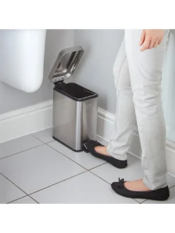 Black & Decker 5L Slimline Soft Close Pedal Bin 11 Black & Decker 5L Slimline Soft Close Pedal Bin -Rust-Oleum || d-c-fix || Harris Sales VI2W4 SQ5 0000000035 SILVER SLd3