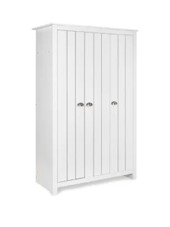 Very Home Atlanta 3 Piece Package - 3 Door Wardrobe, 4 Drawer Chest And 2 Drawer Bedside Chest - White -Rust-Oleum || d-c-fix || Harris Sales VIC8M SQ3 0000000013 WHITE SLa