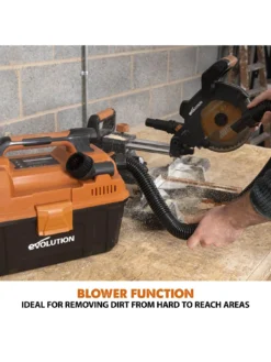 EVOLUTION R11VAC-Li 18V Li-Ion EXT Cordless Wet & Dry Vacuum Cleaner - Tool Only -Rust-Oleum || d-c-fix || Harris Sales VIH21 SQ5 0000000088 NO COLOR SLd3