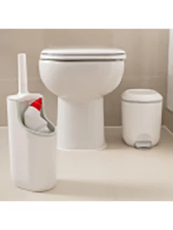 Addis Premium Closed Toilet Brush & Storage Holder -Rust-Oleum || d-c-fix || Harris Sales VIKBM SQ6 0000000013 WHITE SLd4