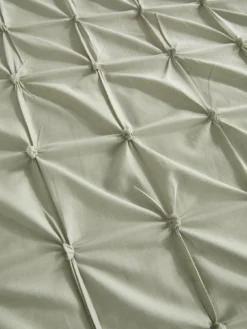 Very Home Pleated Duvet Cover Set - Green -Rust-Oleum || d-c-fix || Harris Sales VIPX5 SQ4 0000000047 GREEN SLd1