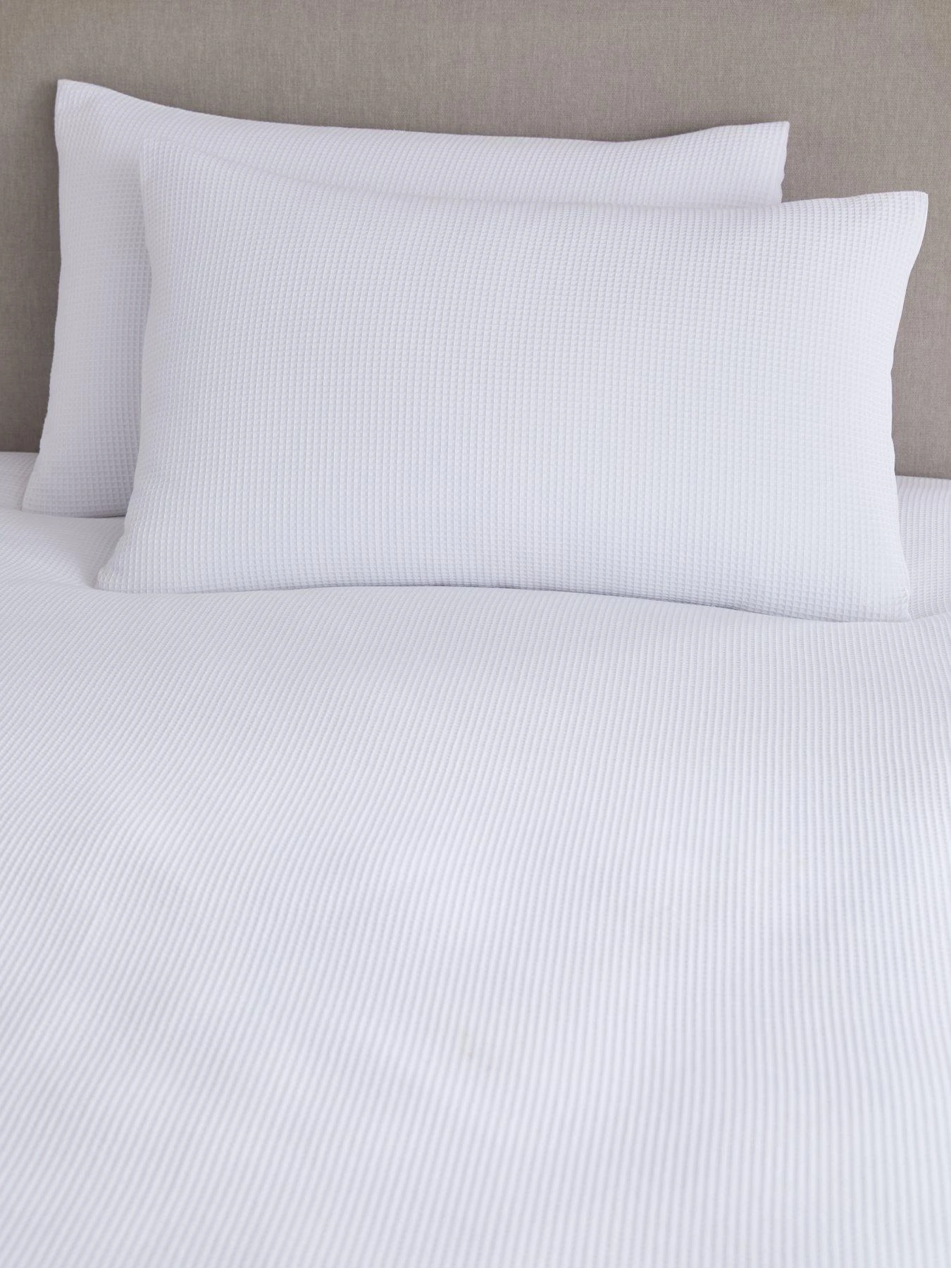 Very Home Waffle Duvet Cover Set - White 5 Very Home Waffle Duvet Cover Set - White - Image 5