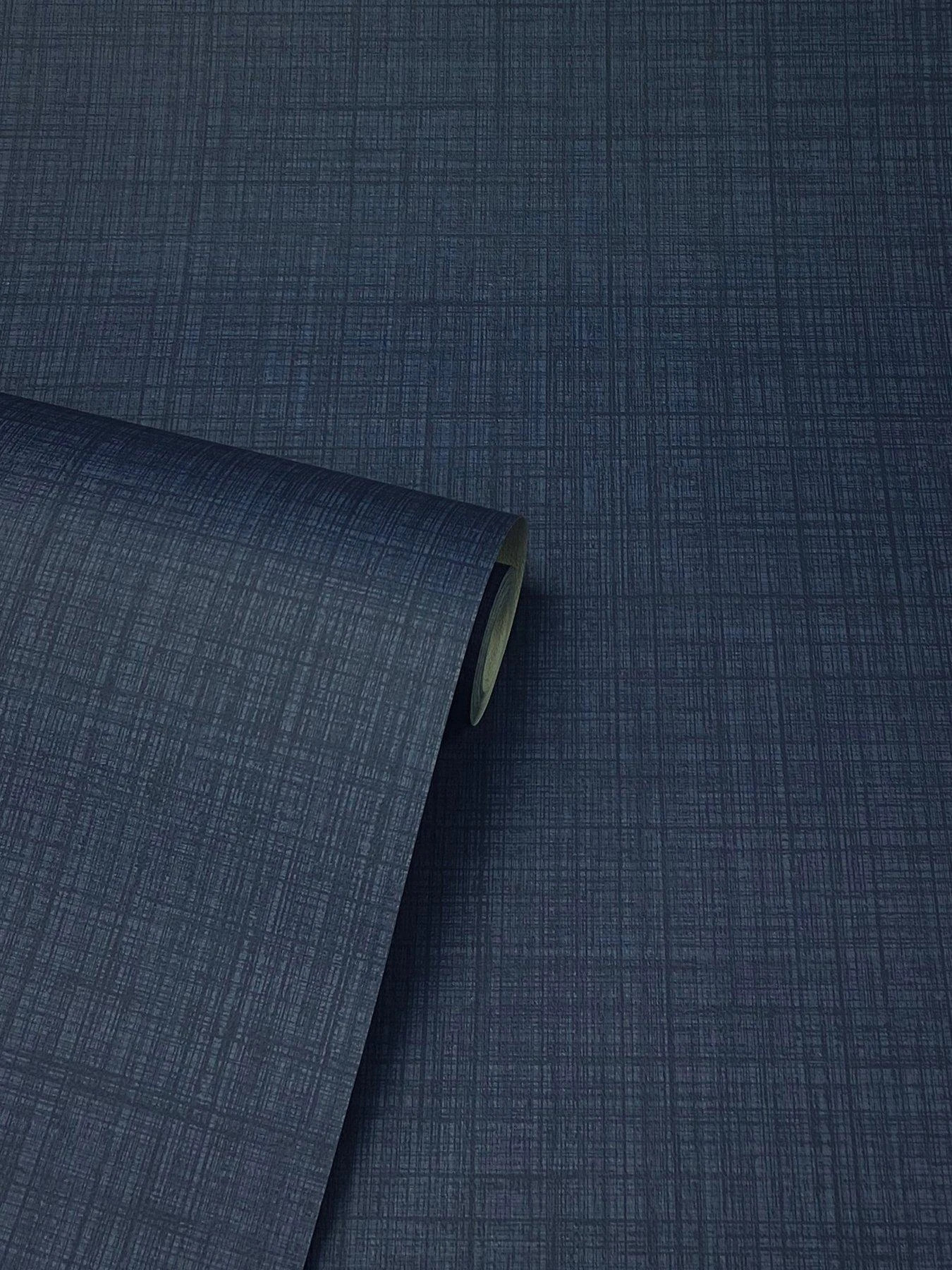 ARTHOUSE Weave Texture Navy Wallpaper 3 ARTHOUSE Weave Texture Navy Wallpaper - Image 3