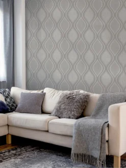 ARTHOUSE Curve Grey Wallpaper -Rust-Oleum || d-c-fix || Harris Sales VJ0NU SQ5 0000000099 N A SLd3