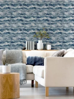 ARTHOUSE Painted Canvas Navy Wallpaper -Rust-Oleum || d-c-fix || Harris Sales VJ0O3 SQ7 0000000099 N A RSr