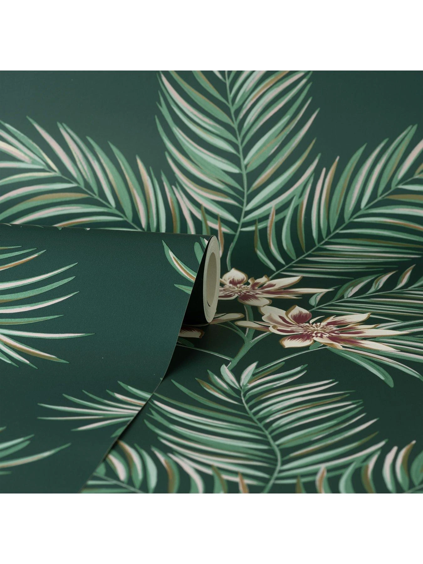 Fine Décor Bali Emerald Wallpaper 3 Fine Décor Bali Emerald Wallpaper - Image 3