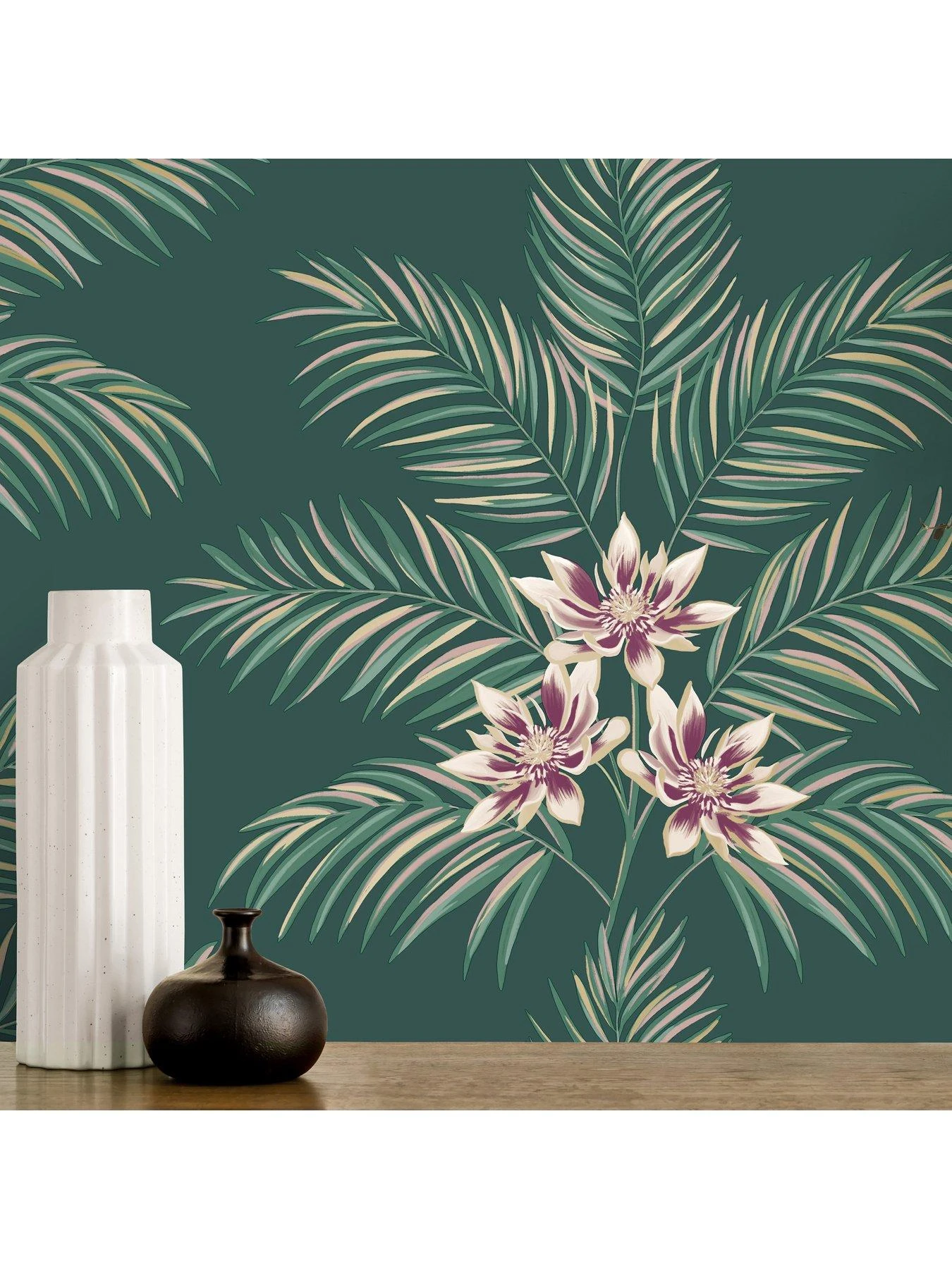 Fine Décor Bali Emerald Wallpaper 5 Fine Décor Bali Emerald Wallpaper - Image 5