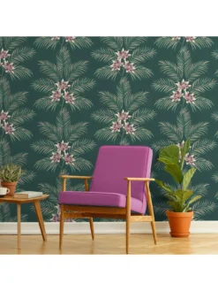 Fine Décor Bali Emerald Wallpaper 11 Fine Décor Bali Emerald Wallpaper -Rust-Oleum || d-c-fix || Harris Sales VJ5NZ SQ6 0000000047 GREEN SLd4