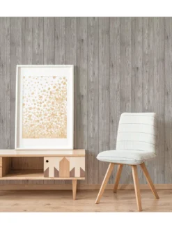 Fine Décor Urban Walls Lumber Wood Wallpaper - Grey -Rust-Oleum || d-c-fix || Harris Sales VJ5O6 SQ5 0000000005 GREY SLd3