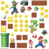 Fine Décor Super Mario Build-A-Scene Peel And Stick Wall Decal Set