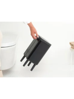 Brabantia Bo Hi 4-Litre Bathroom Bin - Black -Rust-Oleum || d-c-fix || Harris Sales VJN5I SQ4 0000004004 MATT BLACK SLd2