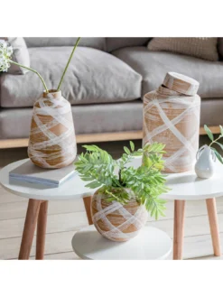 Gallery Tasmin Vase Small Reactive - Brown/White -Rust-Oleum || d-c-fix || Harris Sales VJUVN SQ3 0000000088 NO COLOR SLd1