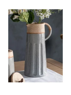 Gallery Calgra Pitcher Vase - Slate/Natural