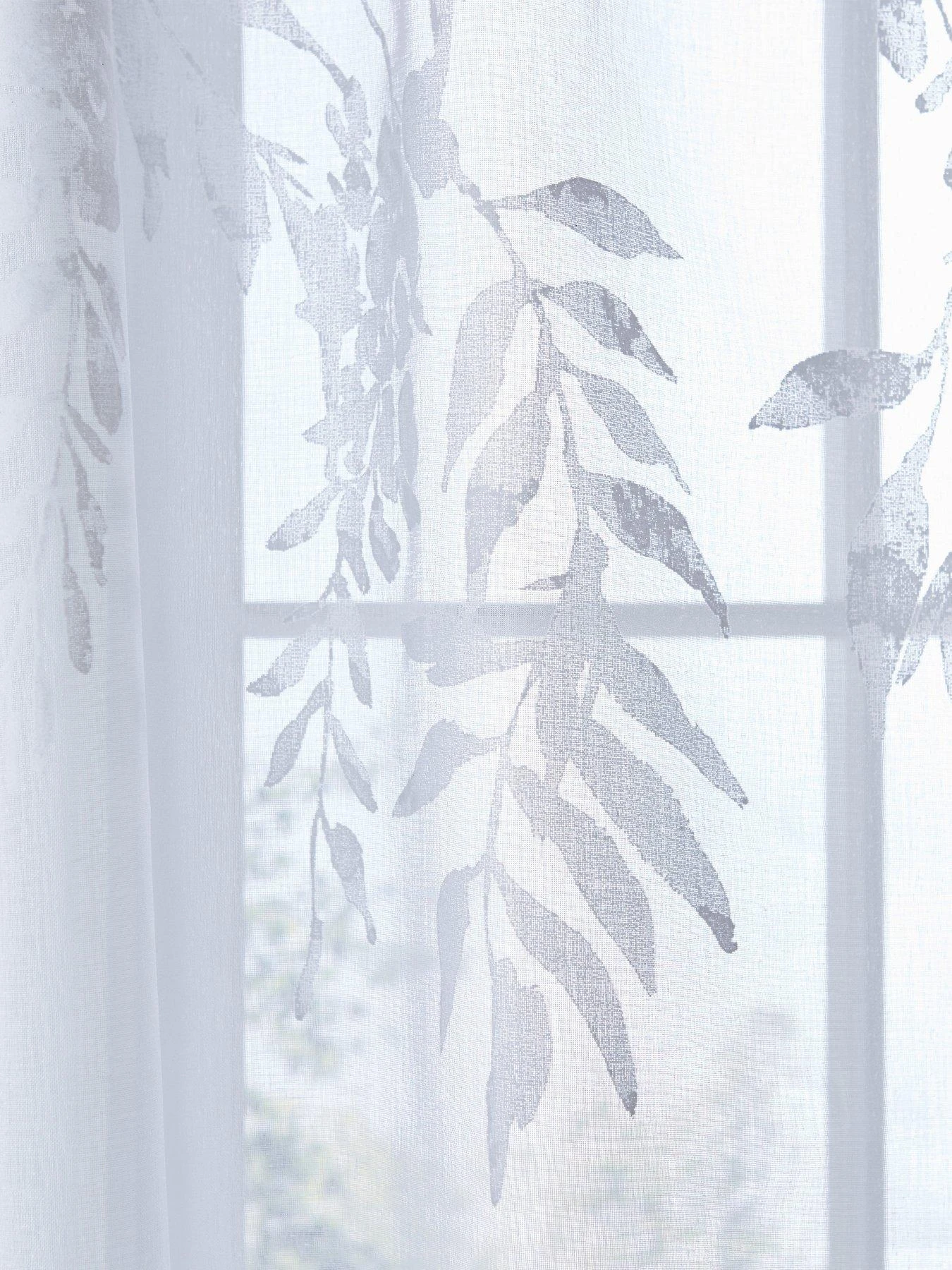 Catherine Lansfield Wisteria Floral Slot Top Voile 3 Catherine Lansfield Wisteria Floral Slot Top Voile - Image 3