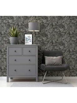 ARTHOUSE Liquid Marble Charcoal Wallpaper