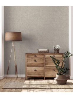 ARTHOUSE Country Plain Taupe Wallpaper