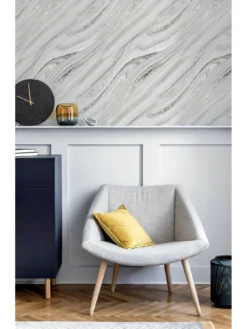 ARTHOUSE Soft Mineral Silver Wallpaper -Rust-Oleum || d-c-fix || Harris Sales VKEIQ SQ6 0000000035 SILVER SLd3