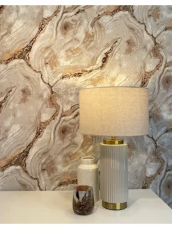 Rasch Palmetto Agate Wallpaper - Natural & Rust -Rust-Oleum || d-c-fix || Harris Sales VKNY5 SQ3 0000000003 NATURAL SLd