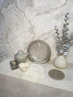 Rasch Palmetto Agate Wallpaper - Grey -Rust-Oleum || d-c-fix || Harris Sales VKNY8 SQ3 0000000005 GREY SLd