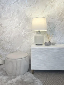 Rasch Palmetto Agate Wallpaper - Pearl