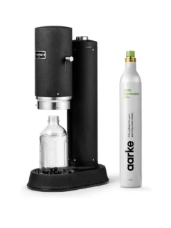 Aarke Carbonator Pro Matte Black - Sparkling Water Maker & Co2 Gas Cylinder