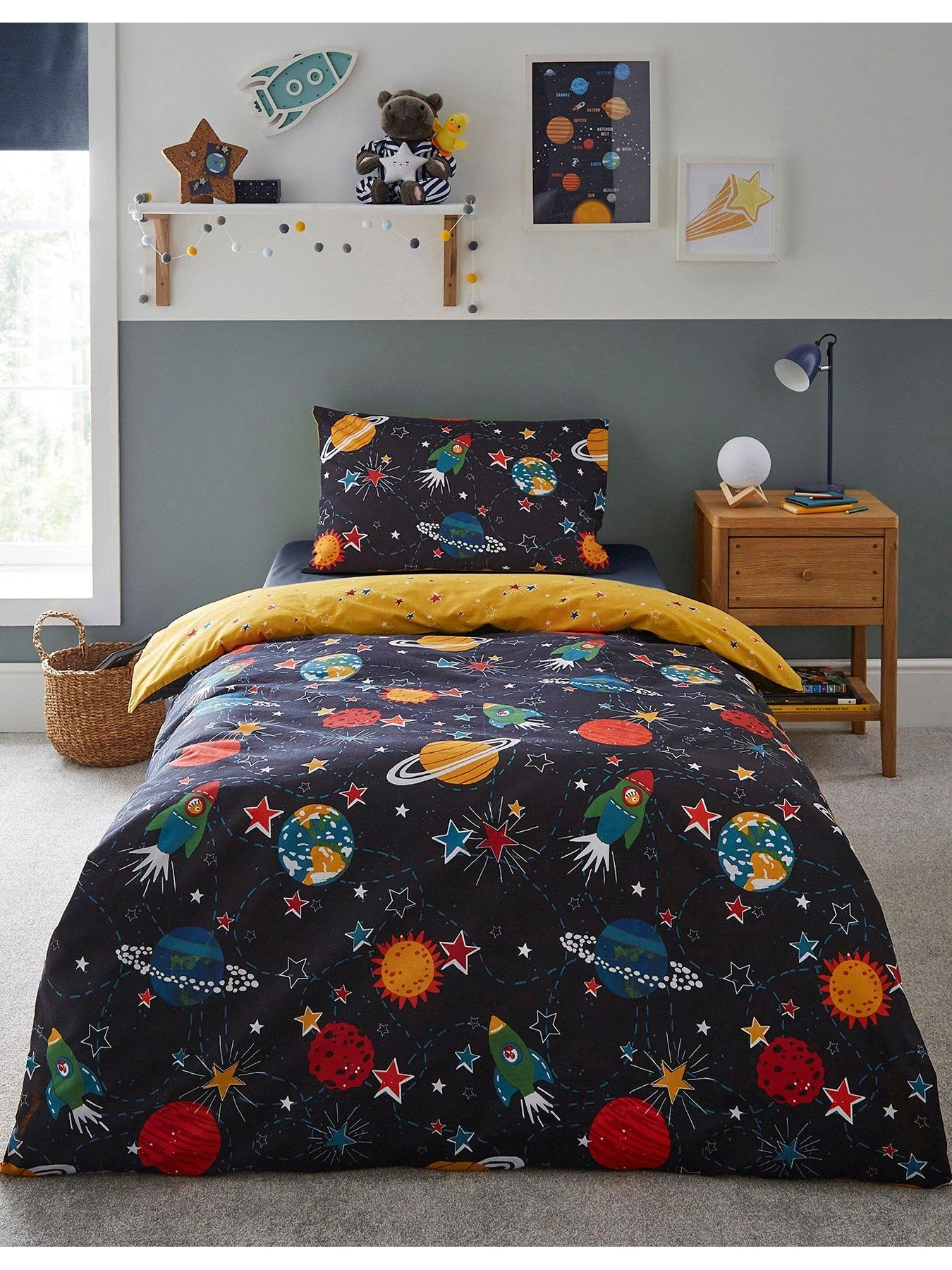 Silentnight Healthy Growth Duvet Cover Set - Space - Multi 1 Silentnight Healthy Growth Duvet Cover Set - Space - Multi