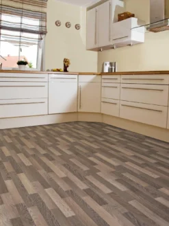 Vinyl Flooring Wood Effect - Dark Natural